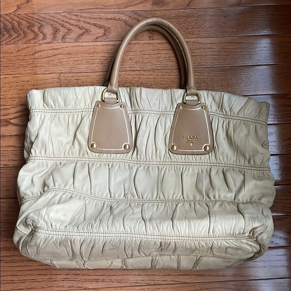 Prada Tan Leather Women's Bag